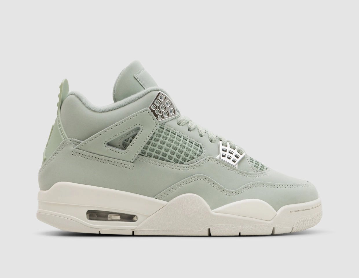 Jordan Women's 4 Retro Seafoam / Sail - Metallic Silver