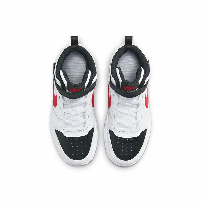 Kid's Preschool Court Borough Mid 2 White/Red/Black