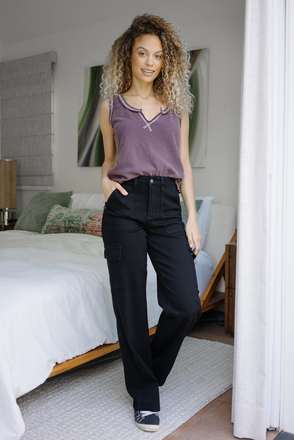 Krystal High Rise Cargo Wide Leg