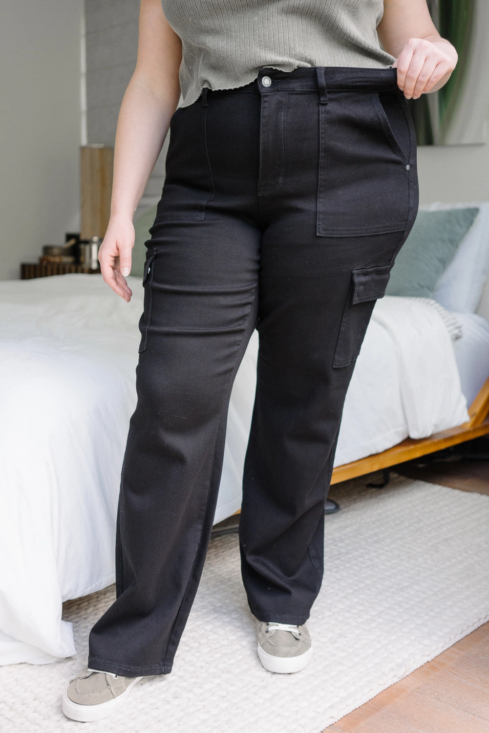 Krystal High Rise Cargo Wide Leg - PLUS