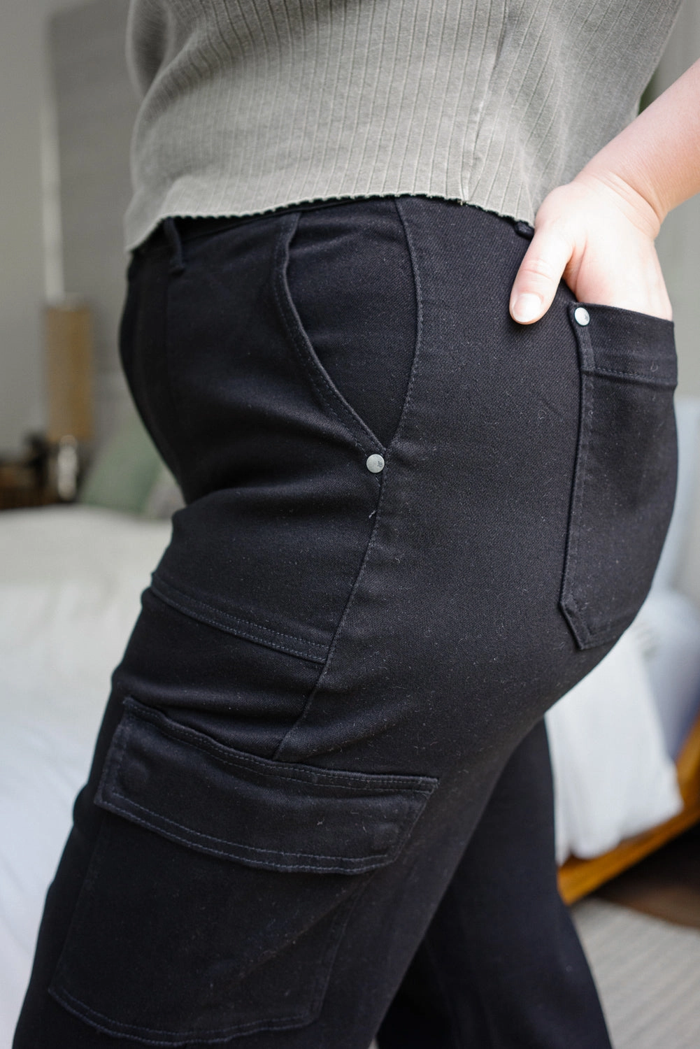 Krystal High Rise Cargo Wide Leg - PLUS