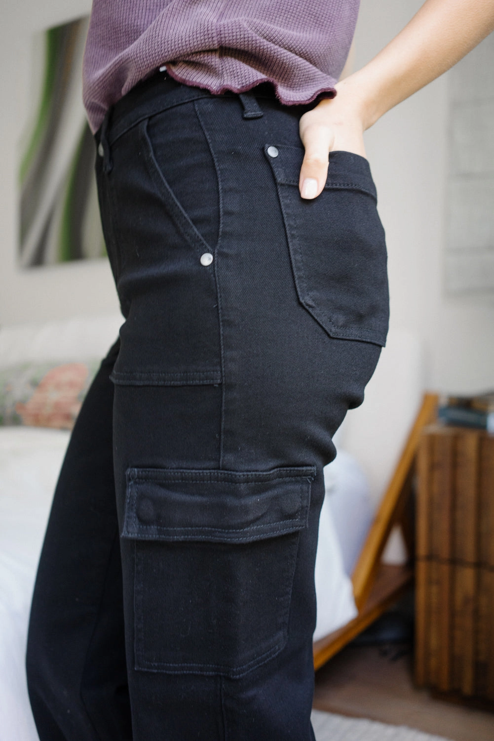 Krystal High Rise Cargo Wide Leg