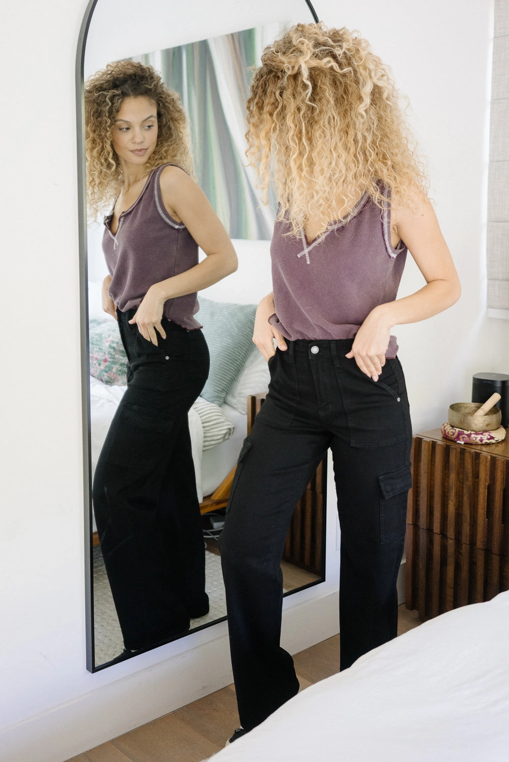Krystal High Rise Cargo Wide Leg