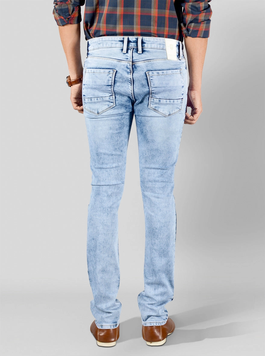 Light Blue Straight Fit Jeans | JadeBlue