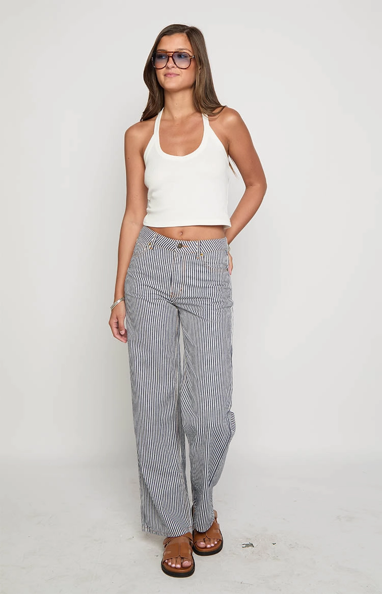 Lioness Top Model Navy Stripe Jean