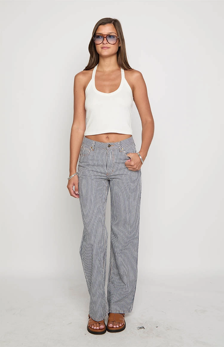 Lioness Top Model Navy Stripe Jean