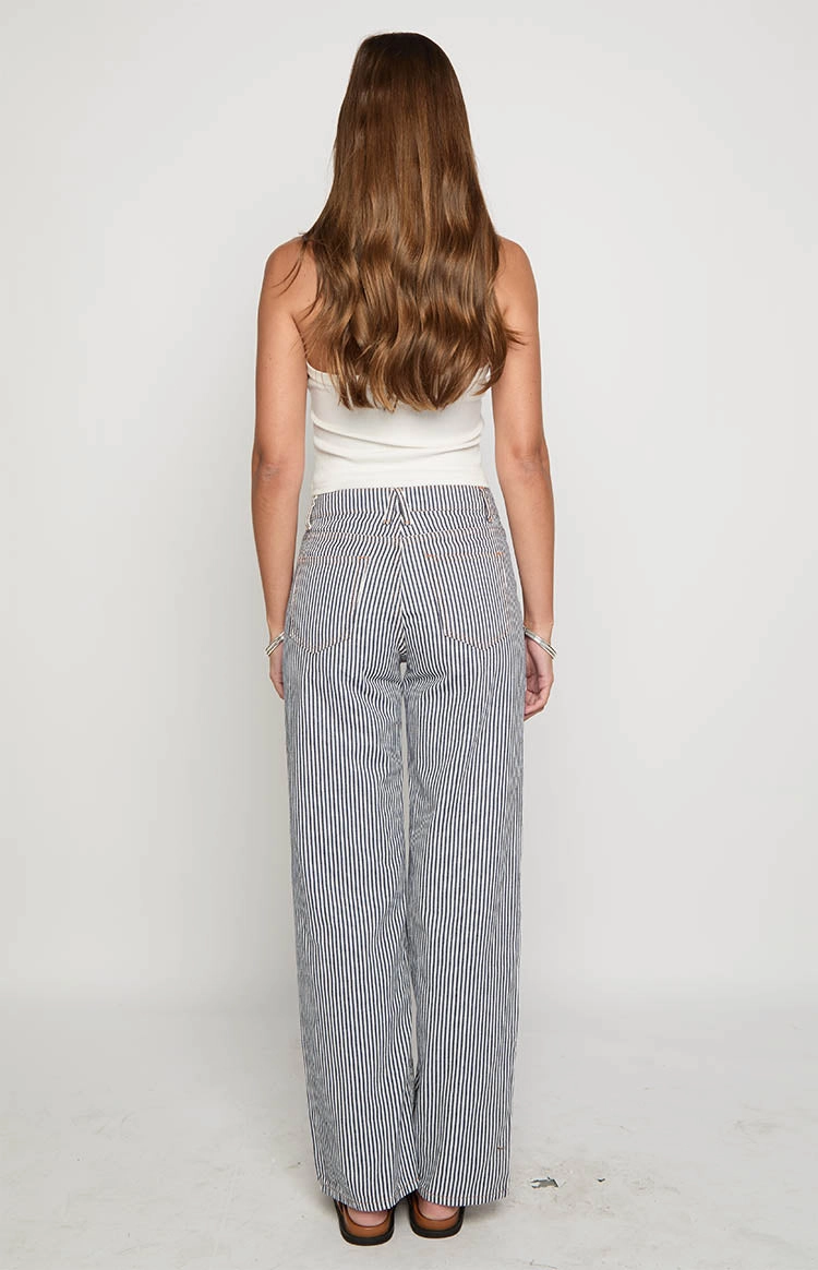 Lioness Top Model Navy Stripe Jean