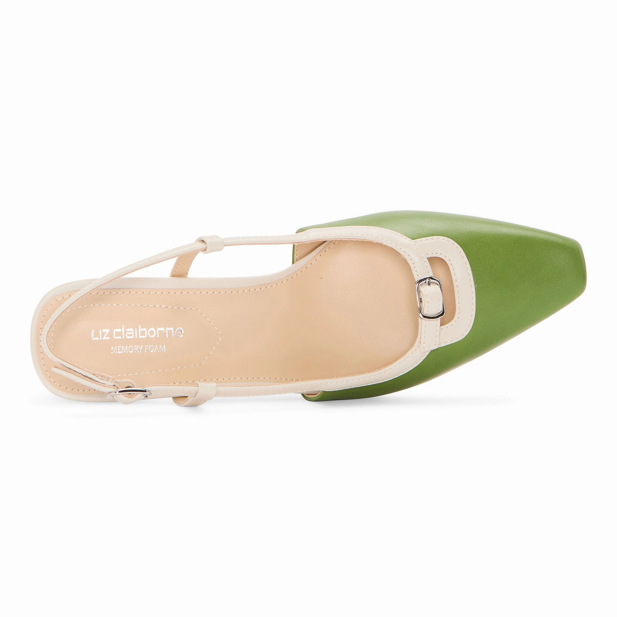 Liz Claiborne Womens Riverview Spool Heel Pumps - GREEN 8 1/2 MEDIUM