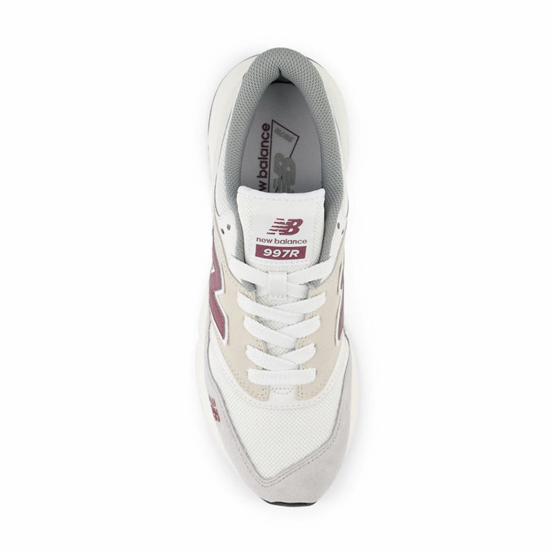 Men's 997R Raincloud/White/Faded Plum