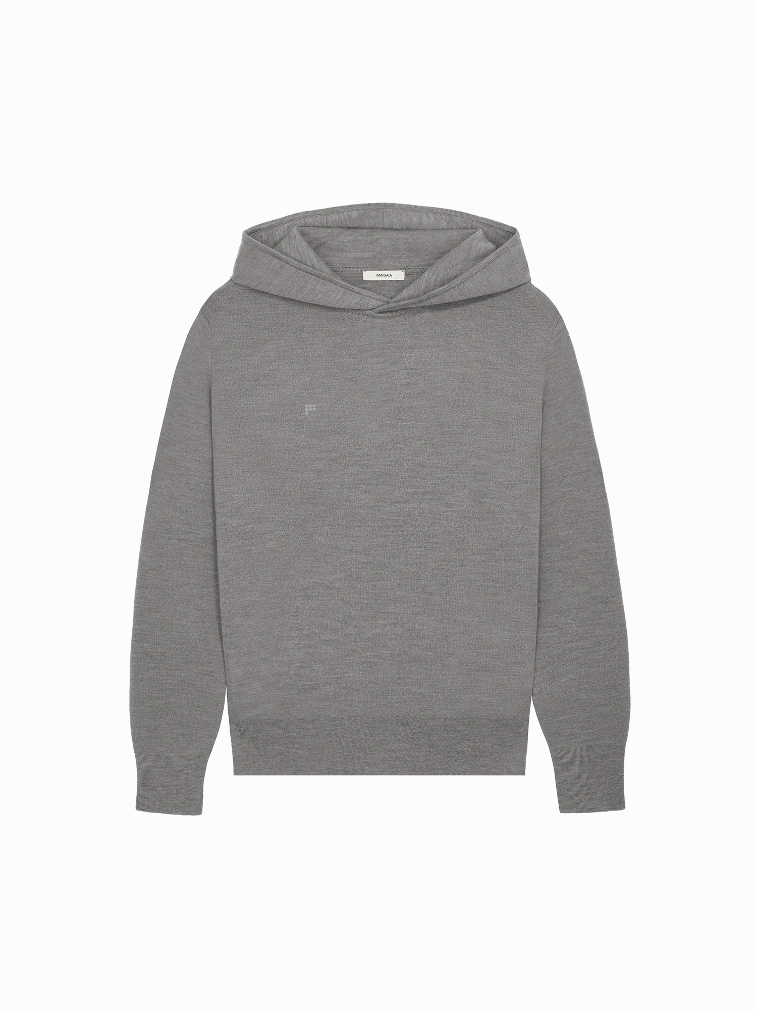 Mens DNA Regenerative Merino Wool Hoodie—grey marl