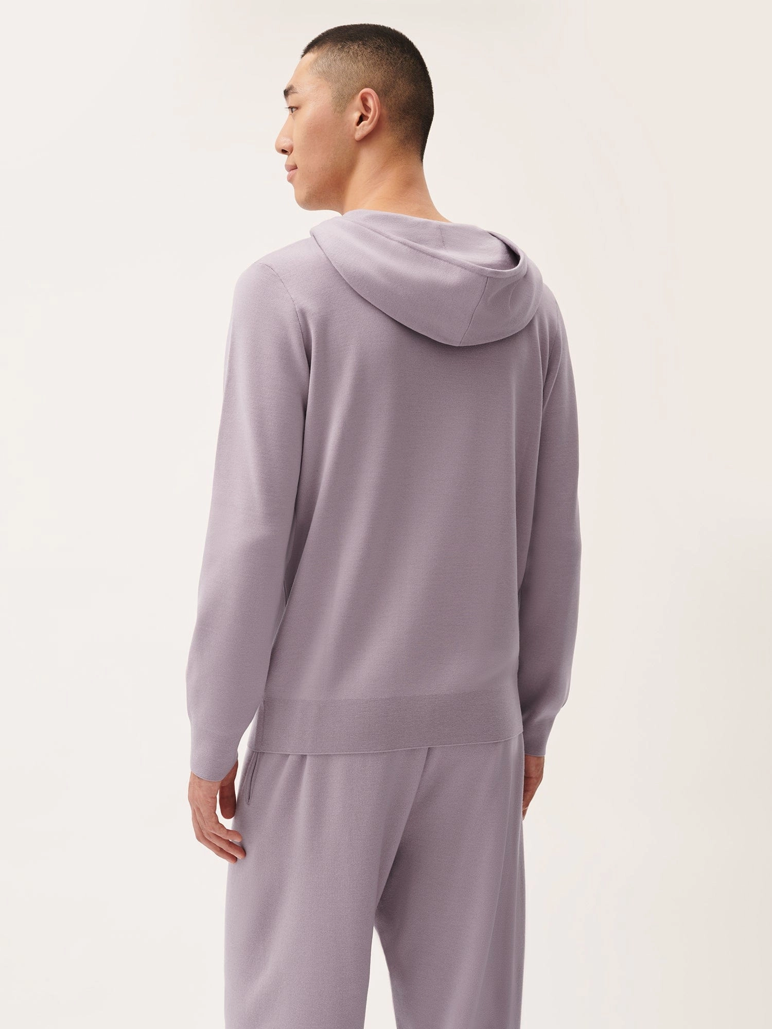 Mens DNA Regenerative Merino Wool Hoodie—raisin purple