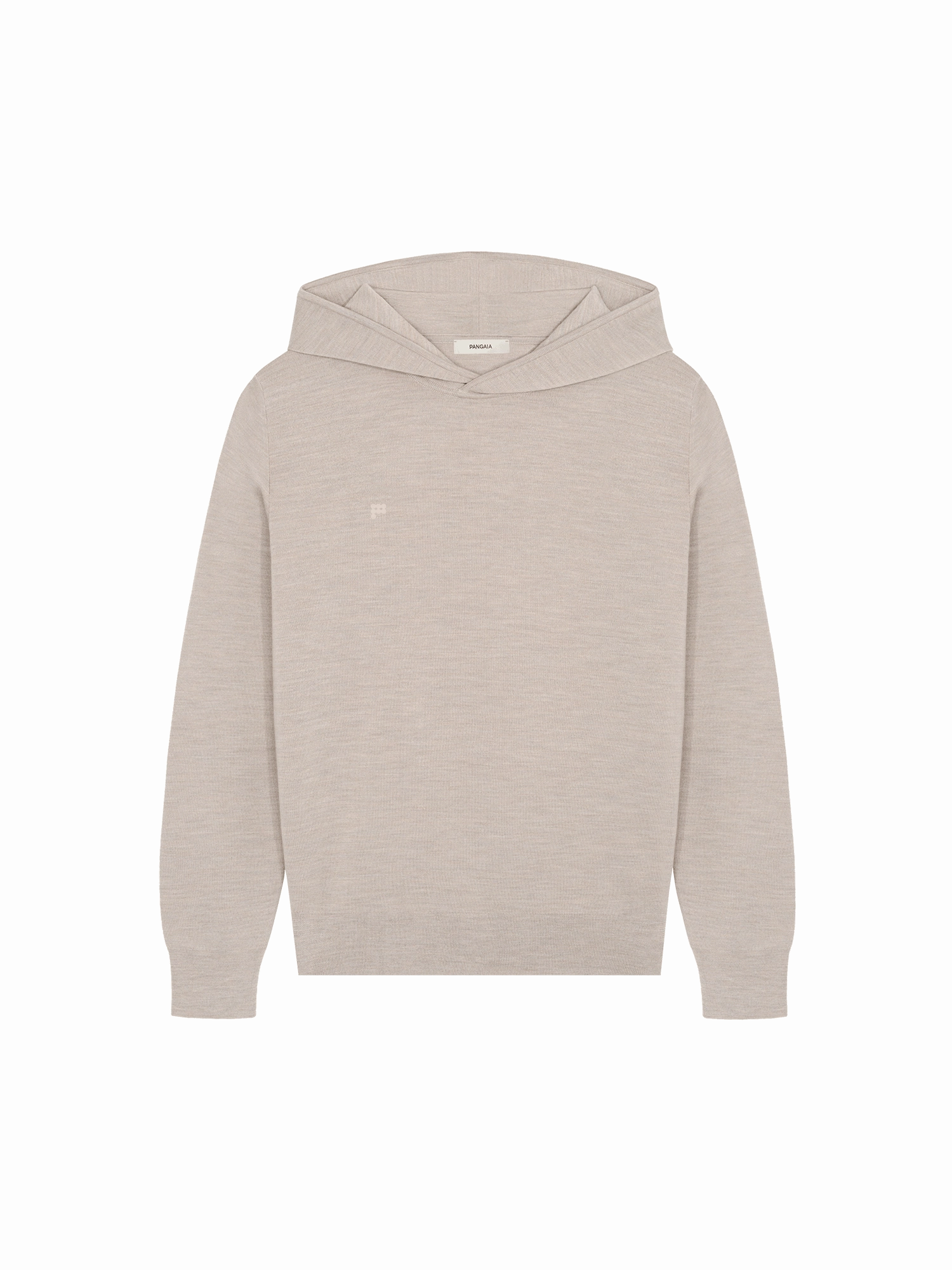 Mens DNA Regenerative Merino Wool Hoodie—stone marl