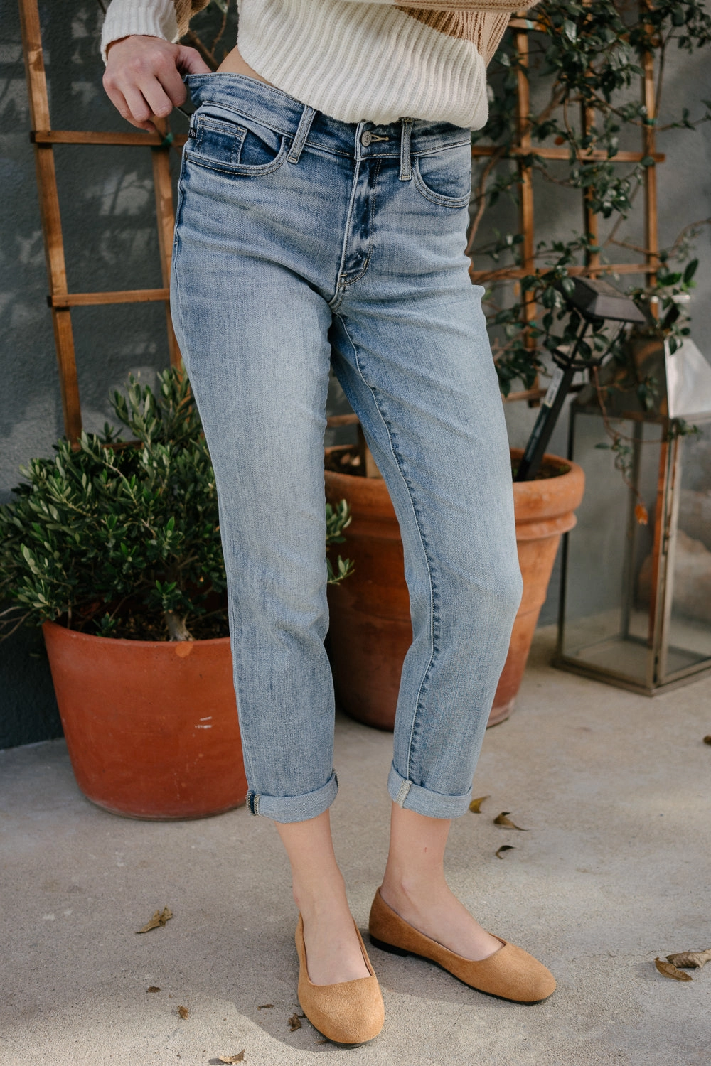 Michelle Vintage Wash Boyfriend Jeans