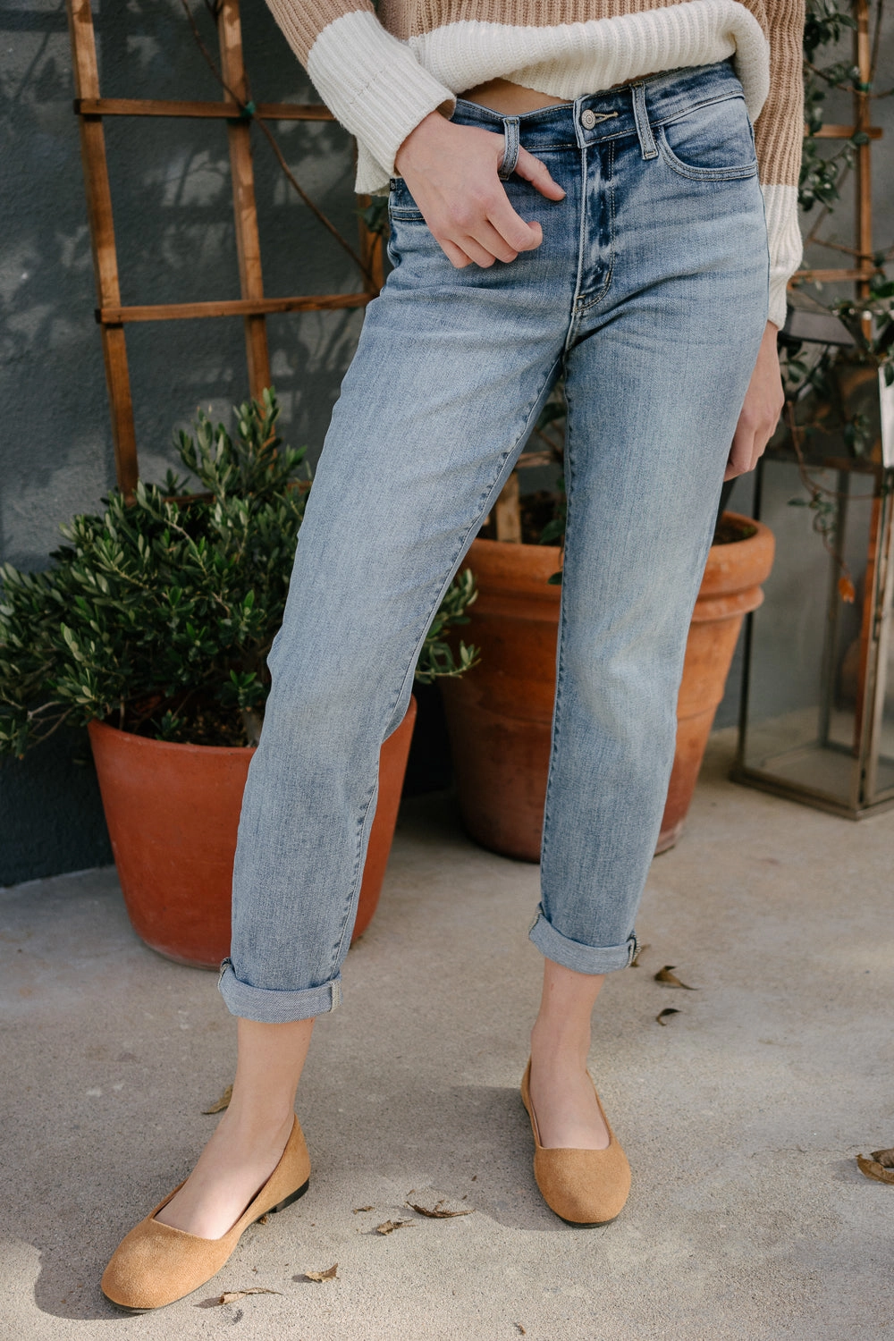 Michelle Vintage Wash Boyfriend Jeans
