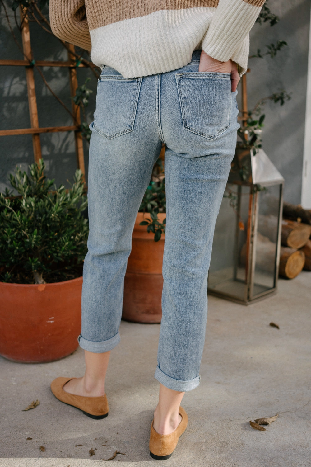 Michelle Vintage Wash Boyfriend Jeans