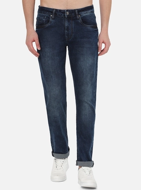Mid Blue Washed Slim Fit Jeans | JadeBlue