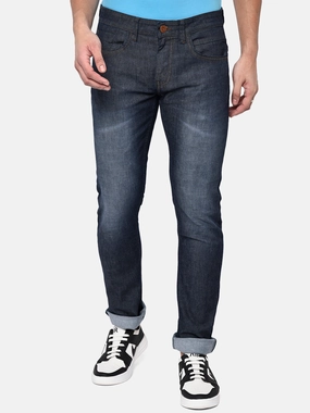 Mid Blue Washed Slim Fit Jeans | JadeBlue