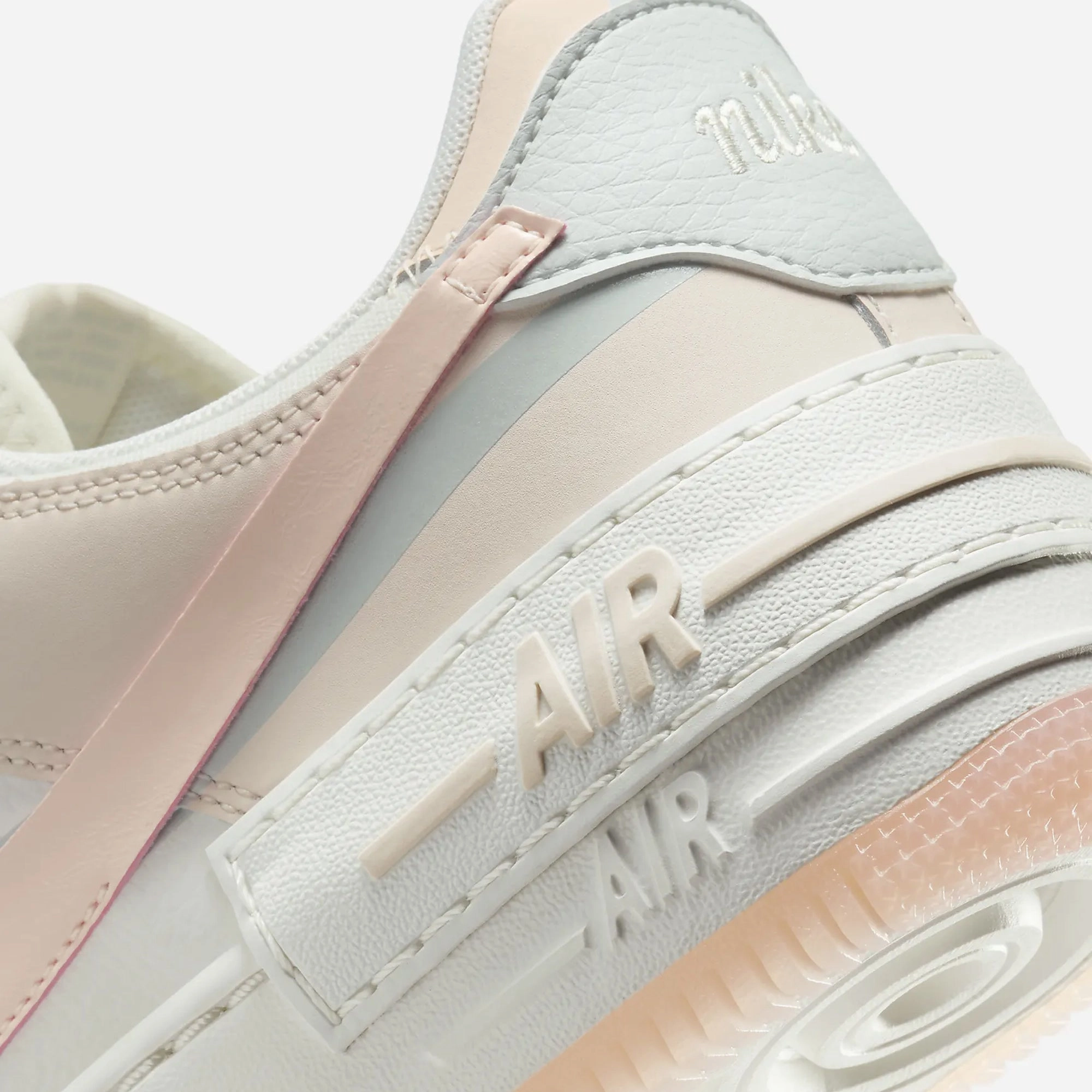 NIKE | AIR FORCE 1 SHADOW { COCONUT MILK/LIGHT SILVER/SAIL/CRIMSON TINT
