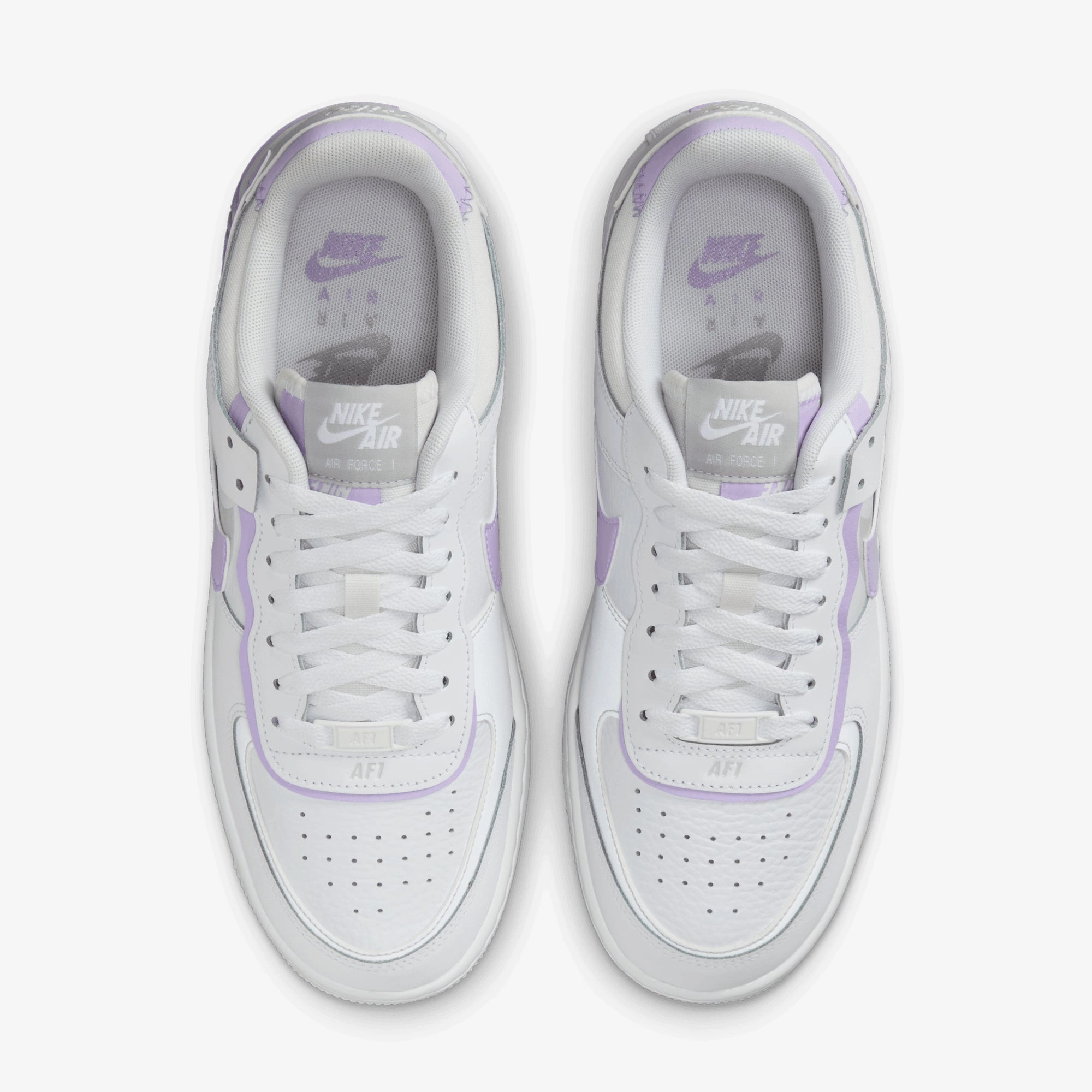 NIKE | AIR FORCE 1 SHADOW { WHITE/LILAC BLOOM-PHOTON DUST-WHITE