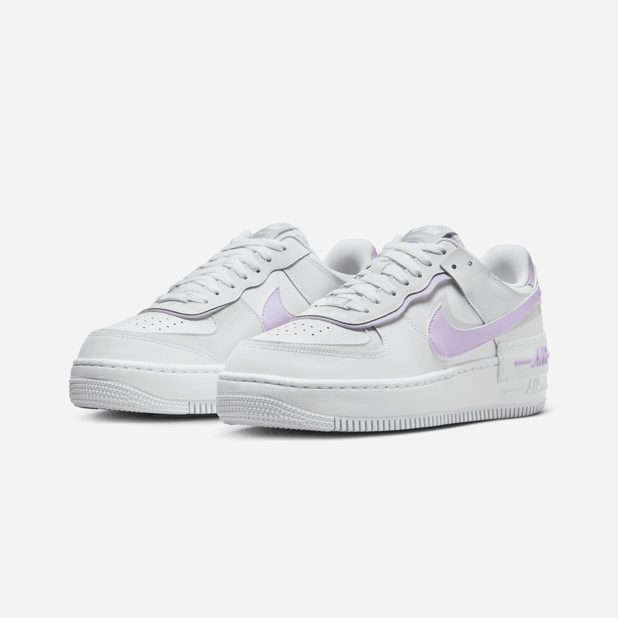 NIKE | AIR FORCE 1 SHADOW { WHITE/LILAC BLOOM-PHOTON DUST-WHITE