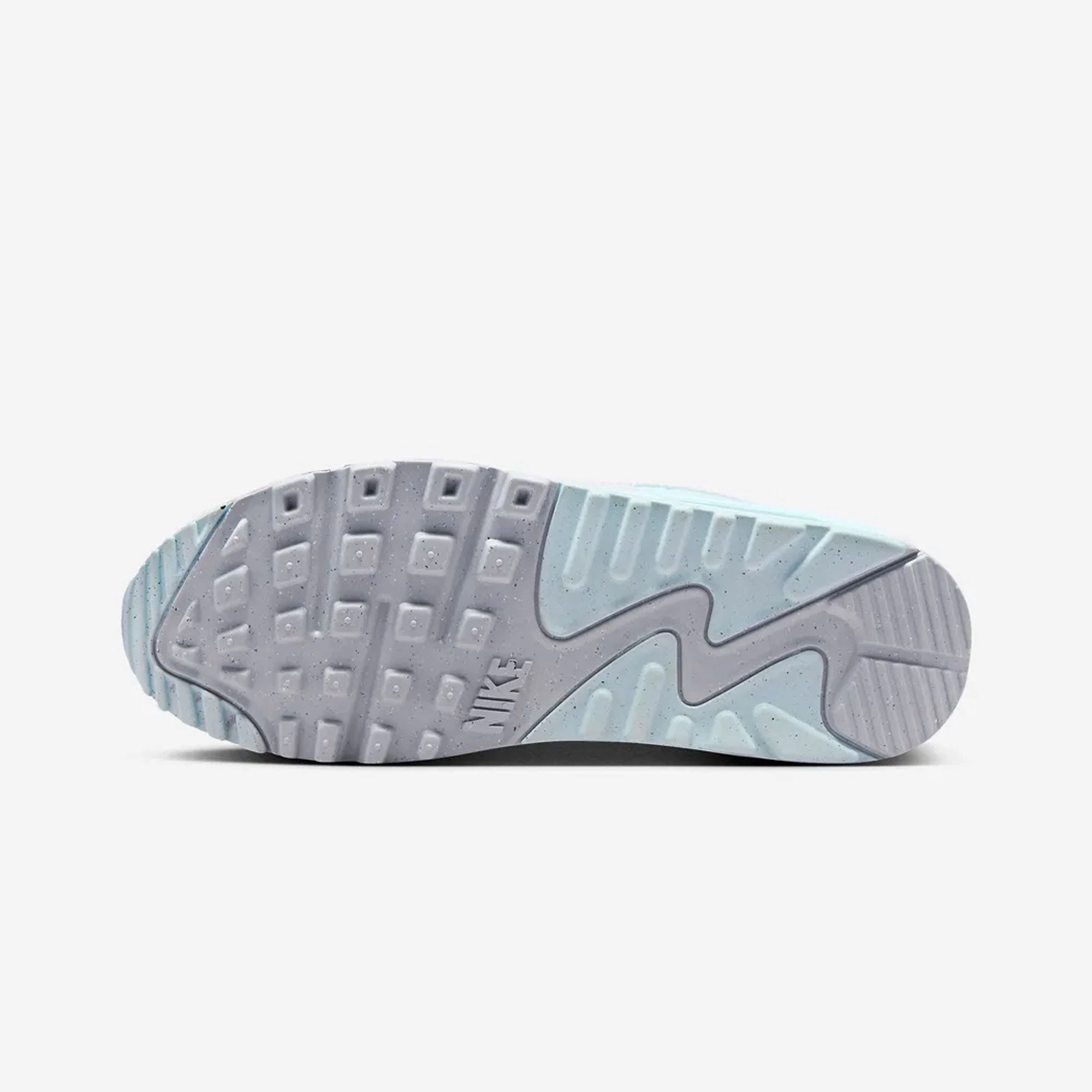 NIKE | AIR MAX 90 { WHITE/LIGHT SILVER-GLACIER BLUE