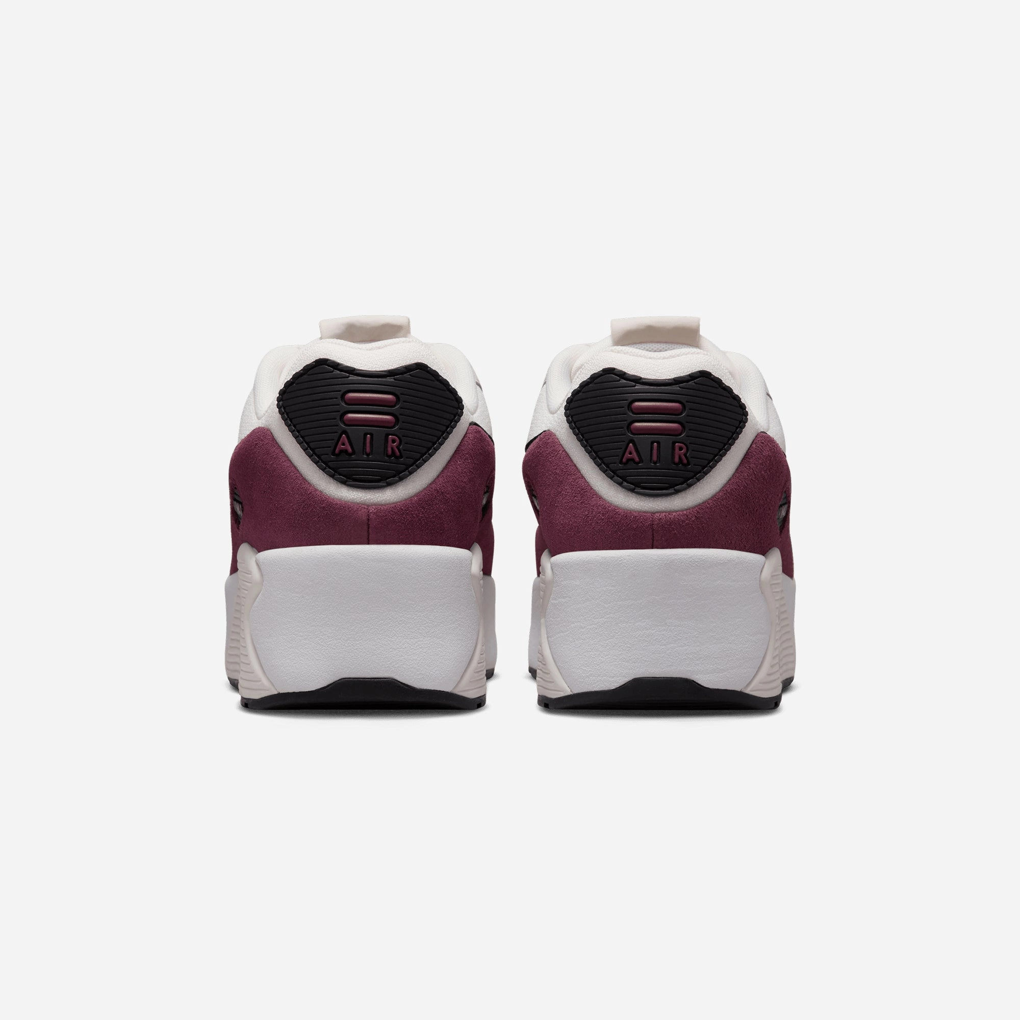 Nike | AIR MAX 90 LV8  { SAIL/BLACK-NIGHT MAROON-PHANTOM