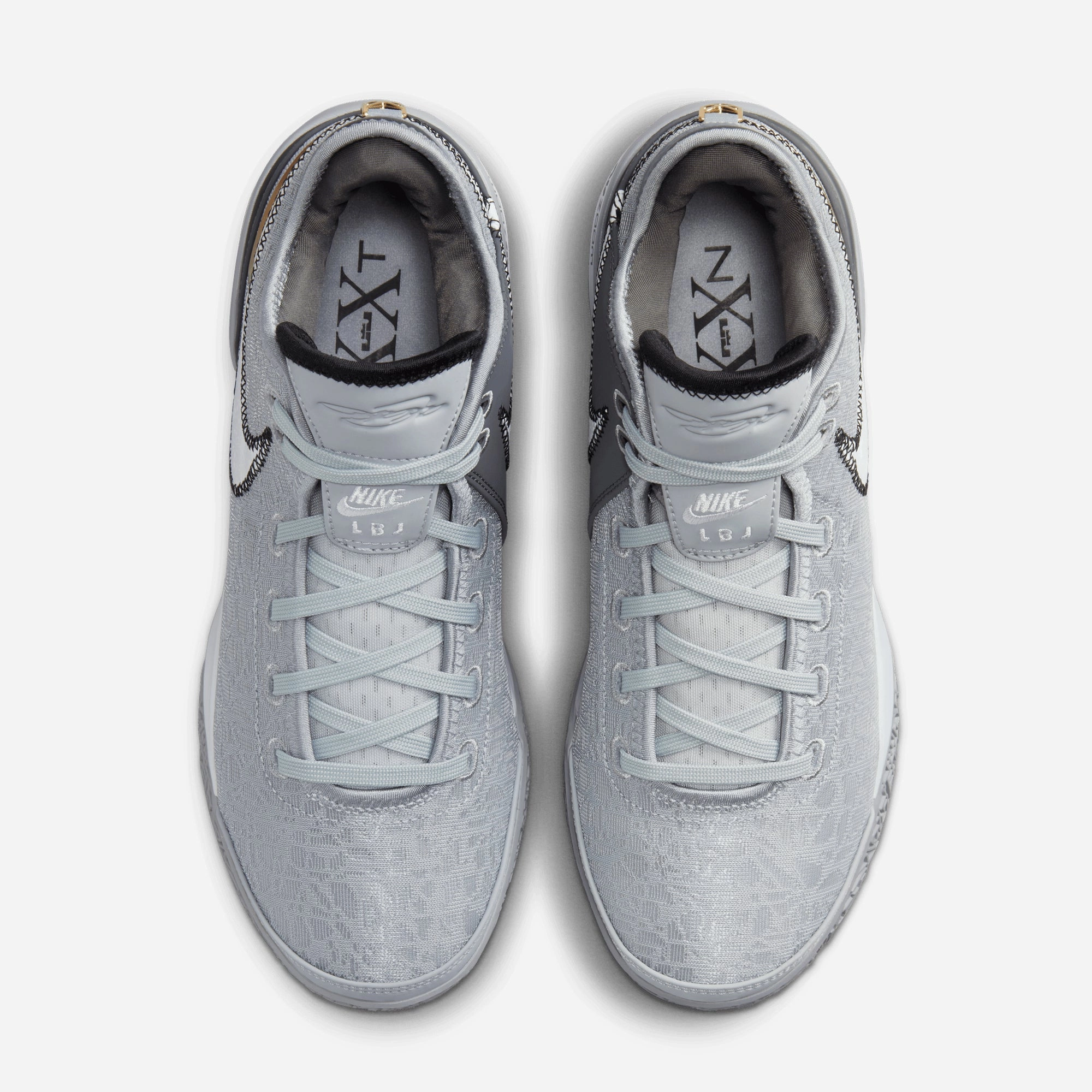 NIKE | LEBRON NXXT GEN { WOLF GREY/WHITE-IRON GREY-BLACK