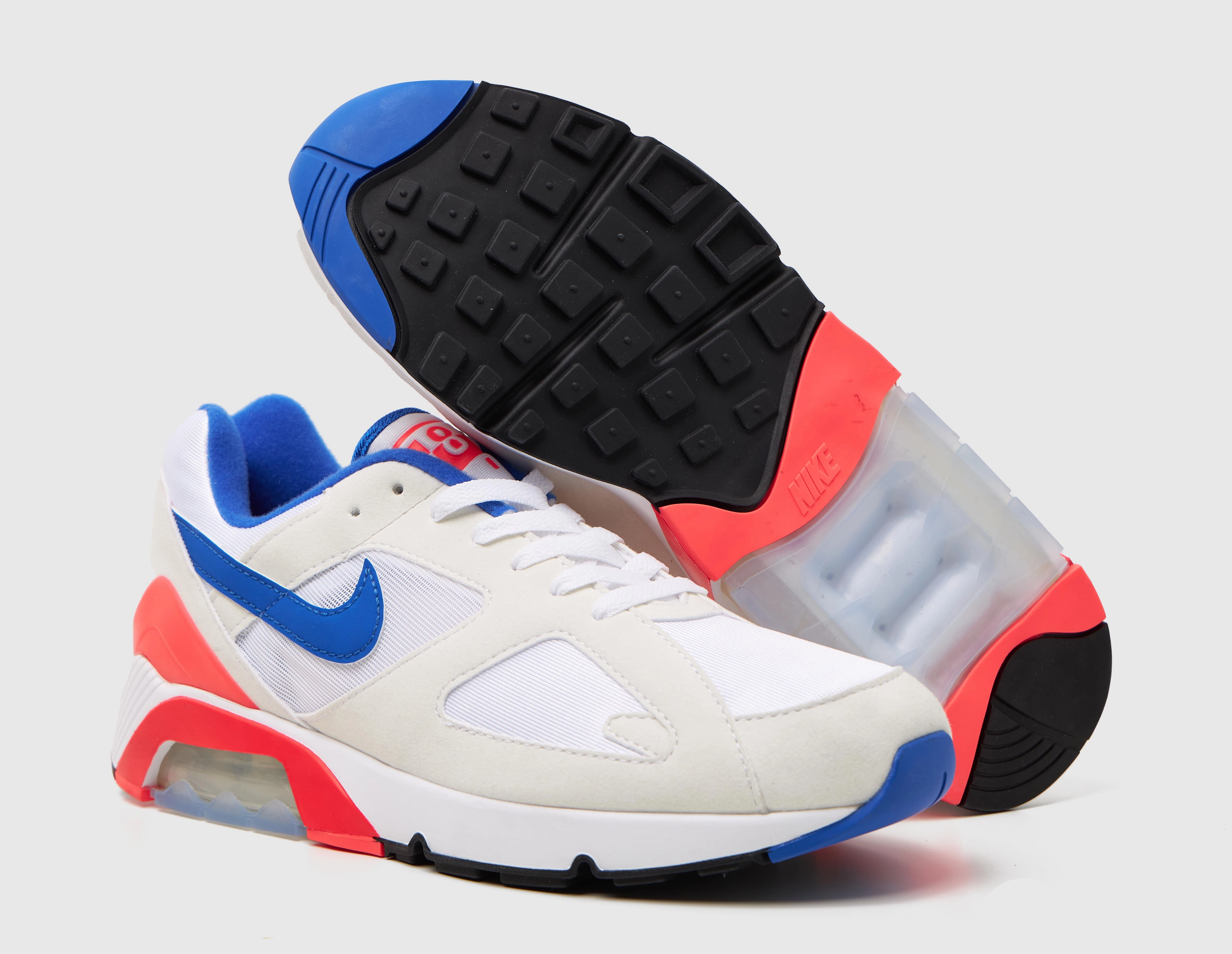 Nike Air 180 White / Ultramarine - Solar Red
