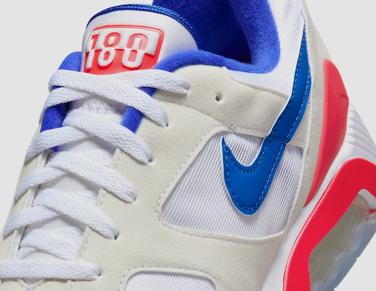 Nike Air 180 White / Ultramarine - Solar Red