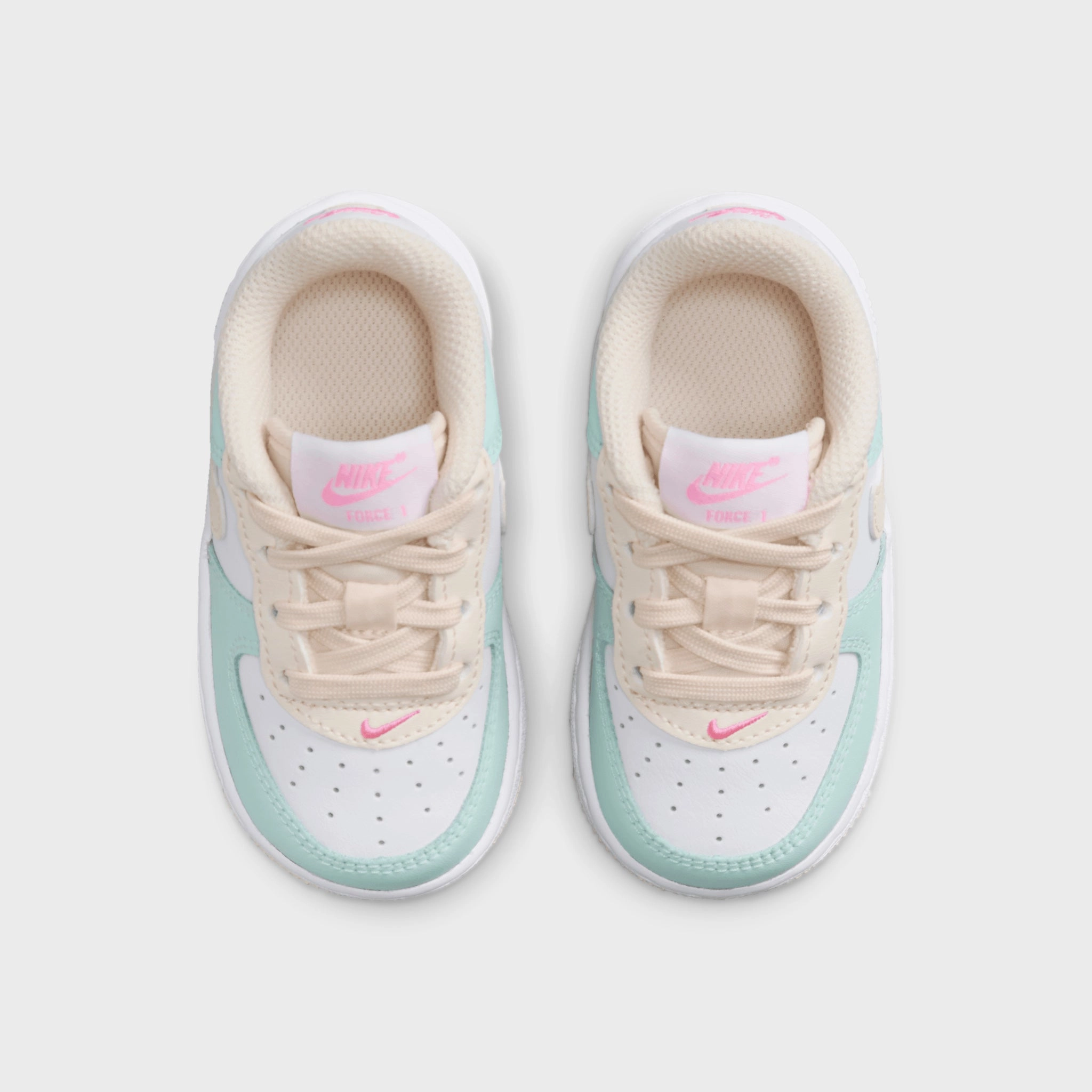 Nike Force 1 Low TD Jade Ice / Guava Ice - White