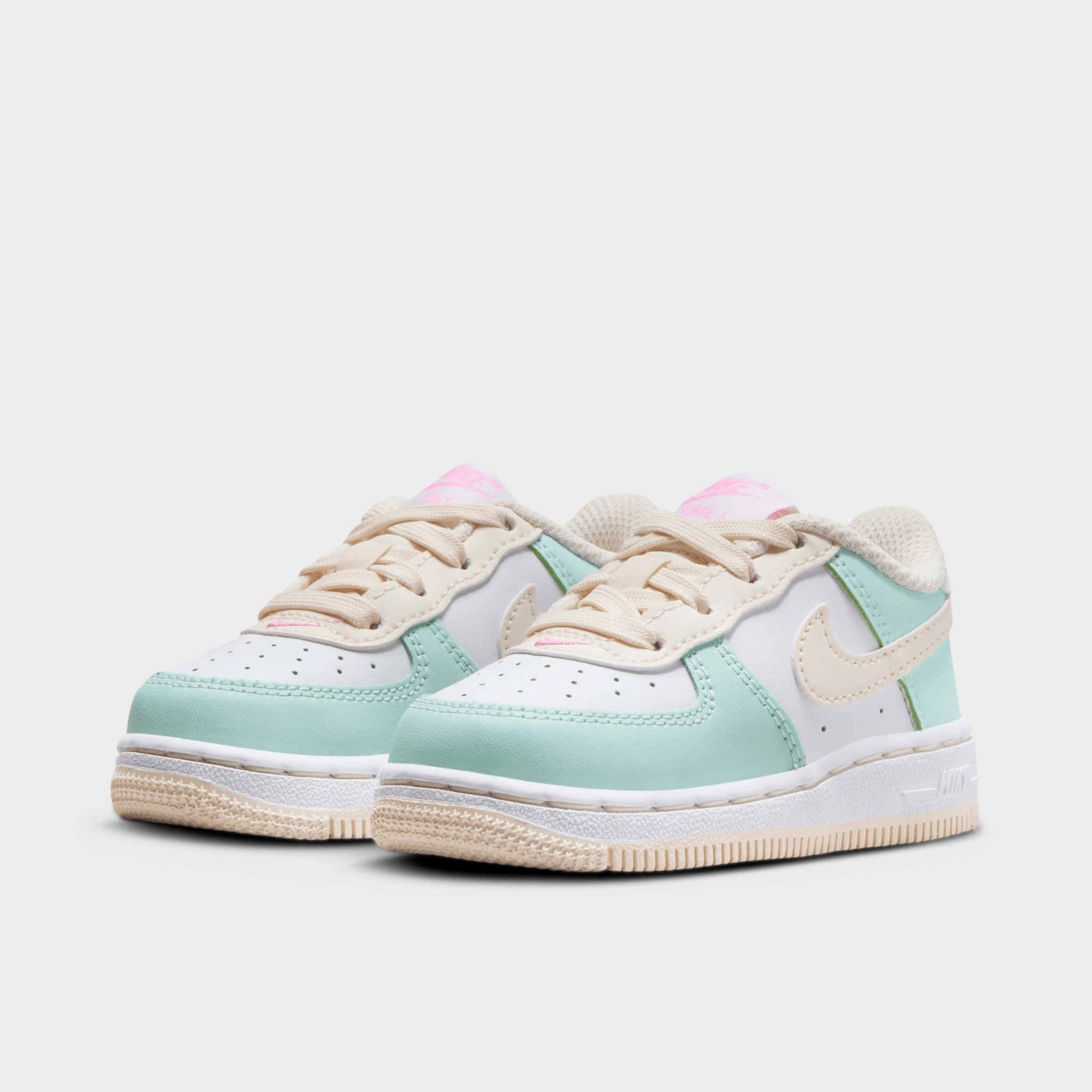 Nike Force 1 Low TD Jade Ice / Guava Ice - White