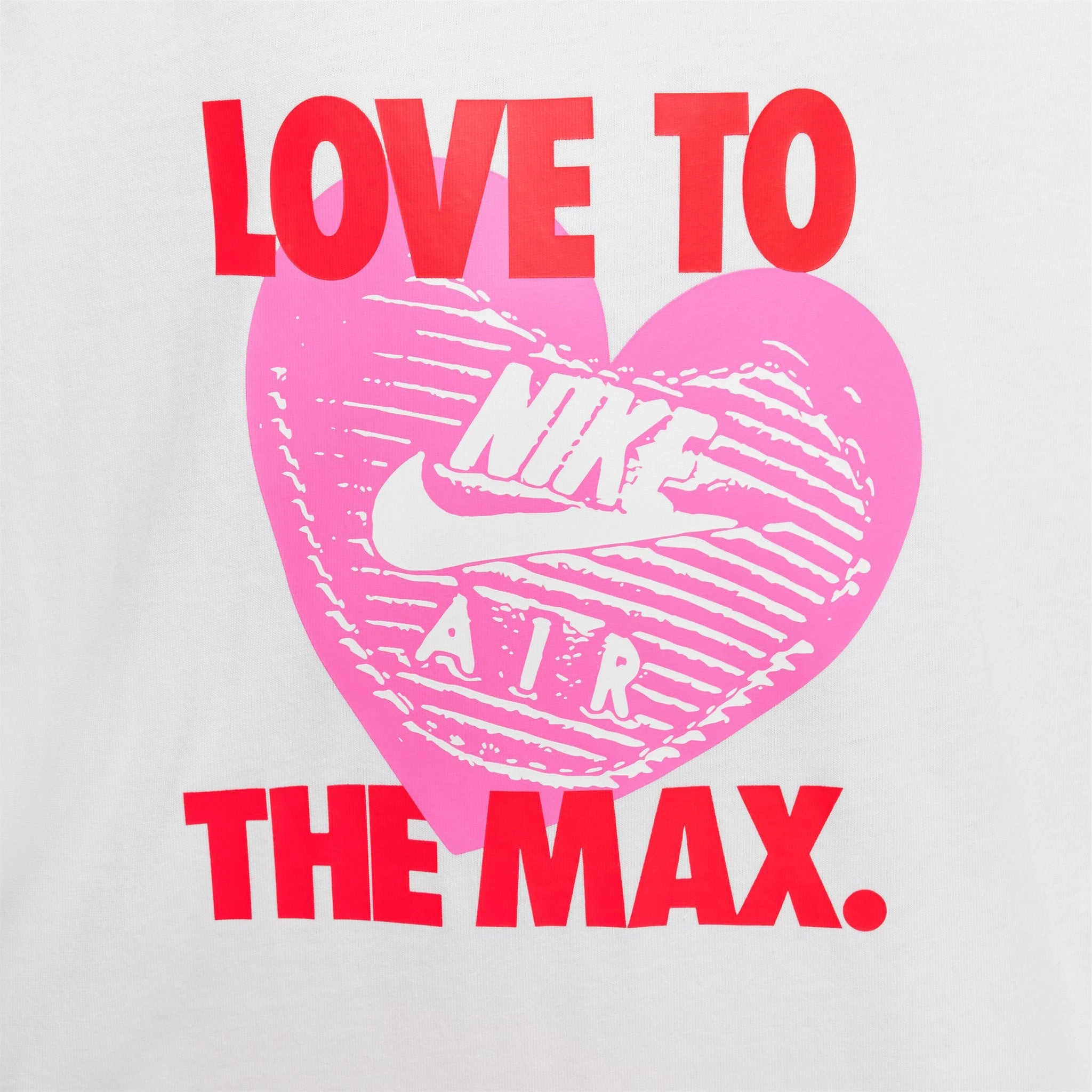 Nike Sportswear Junior Girls' Heart Graphic T-Shirt / White