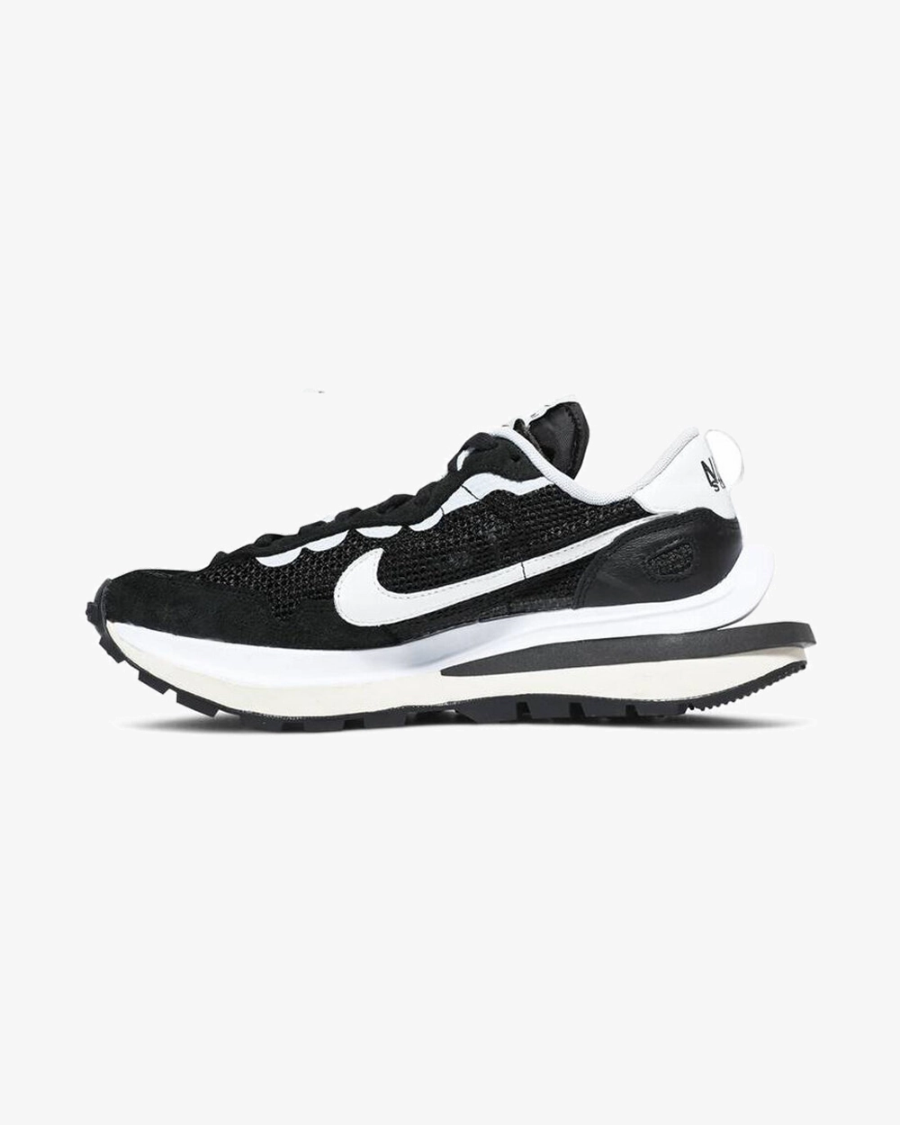 NIKE X SACAI VAPORWAFFLE BLACK WHITE -