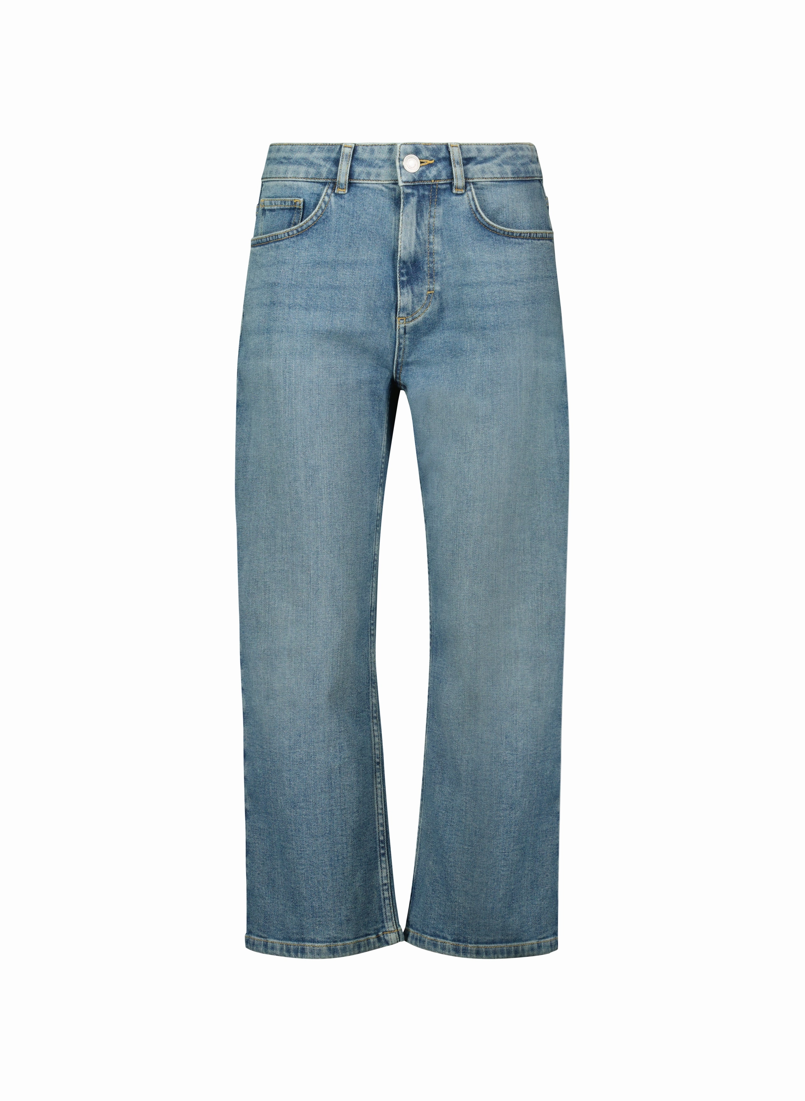 Nola Organic Cotton Stretch Crop Straight Leg Jeans