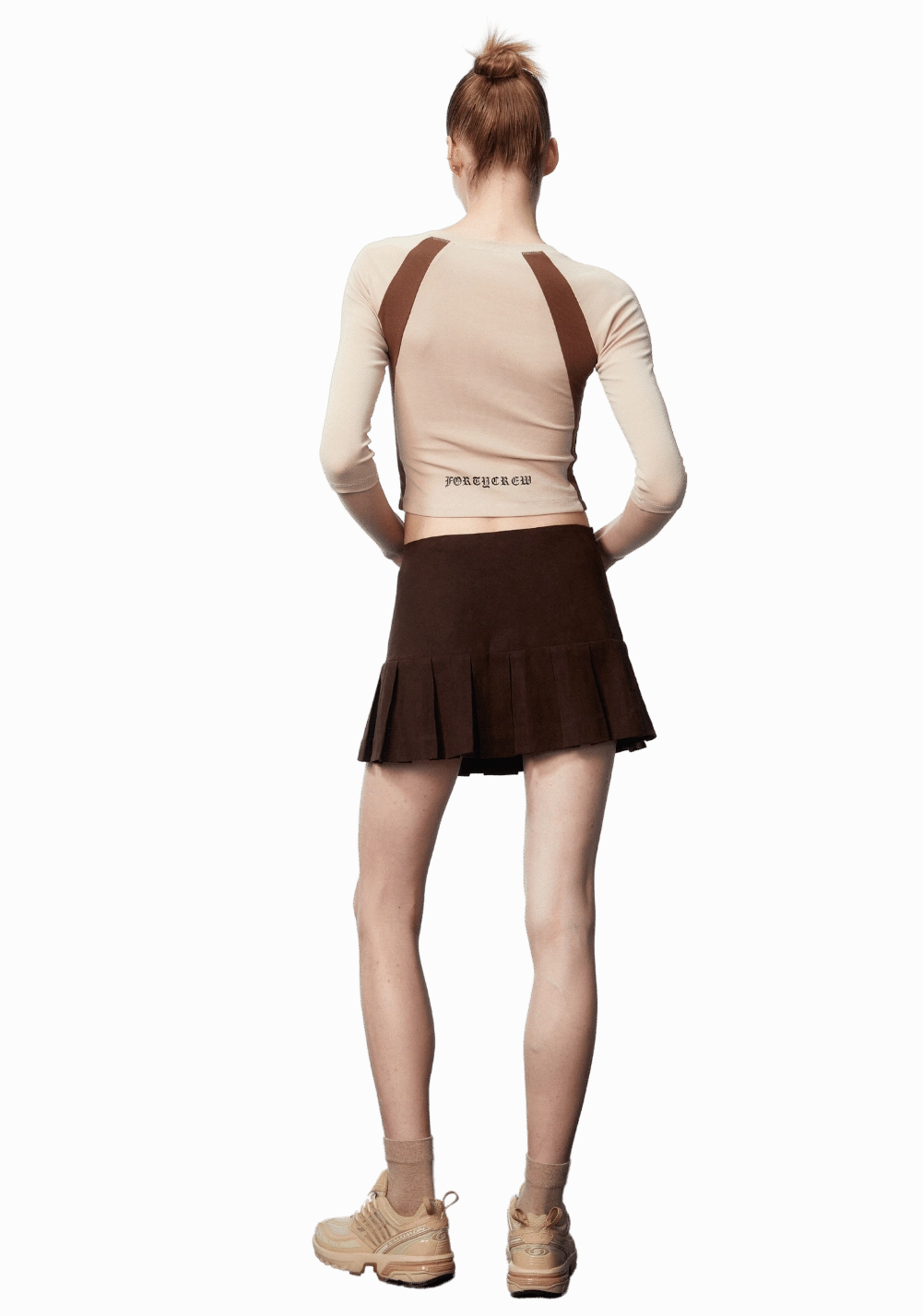 Raglan Sleeves Cropped Shirt