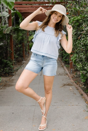 Rylie Mid Rise Vintage Wash Dad Shorts