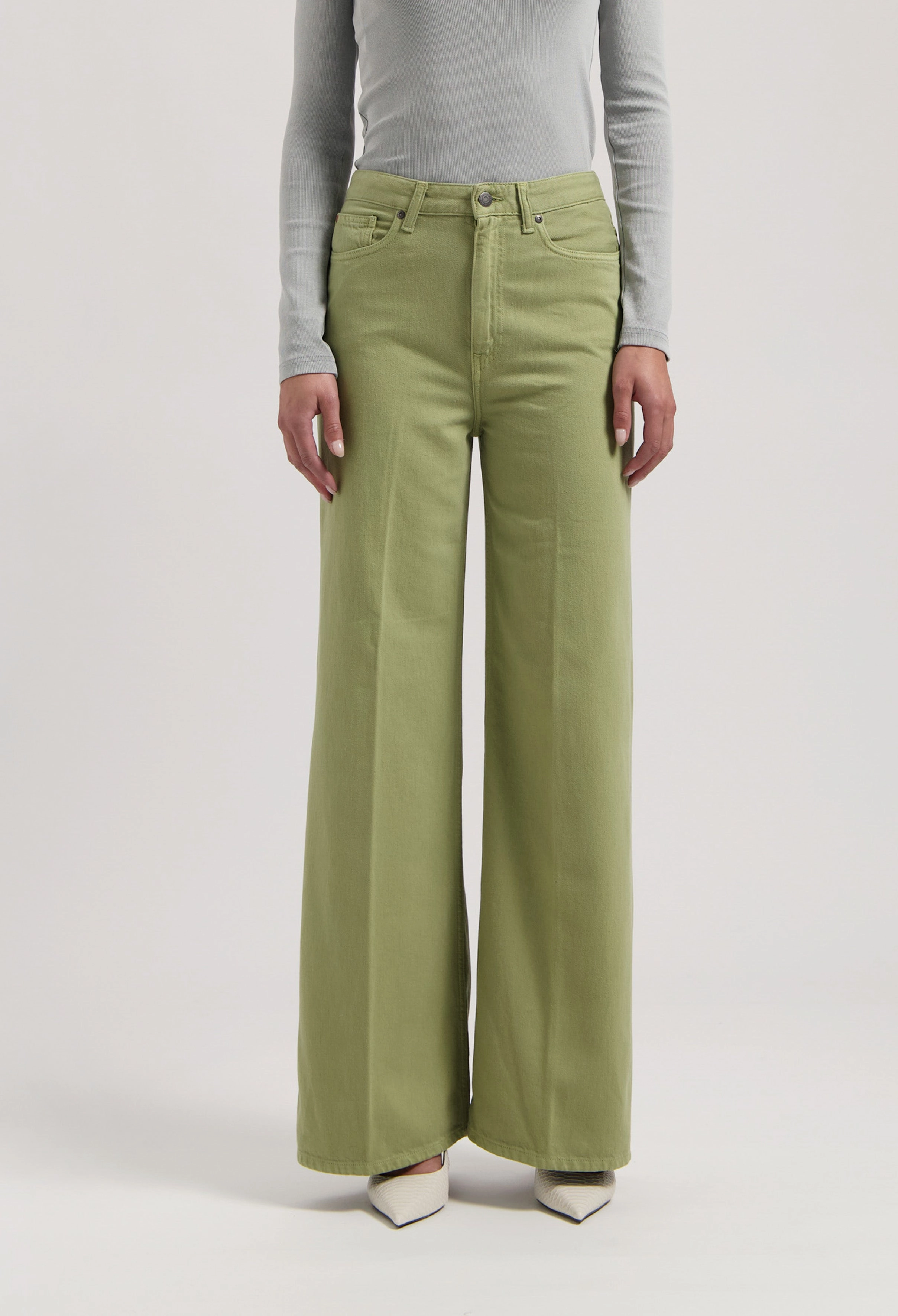 Sara High Loose Flow - Olive