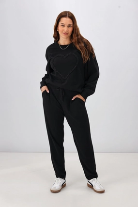 Shine On Label Chaylah Jogger Black Preorder One Late May