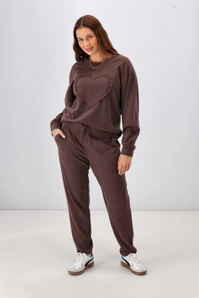 Shine On Label Chaylah Jogger Chocolate Preorder One Late May