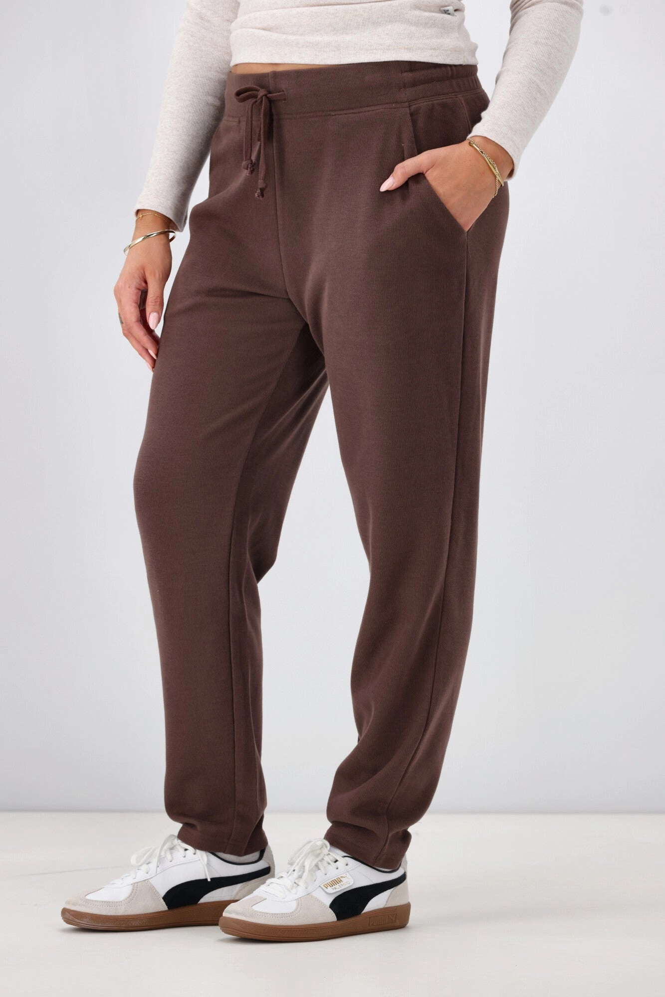 Shine On Label Chaylah Jogger Chocolate Preorder One Late May