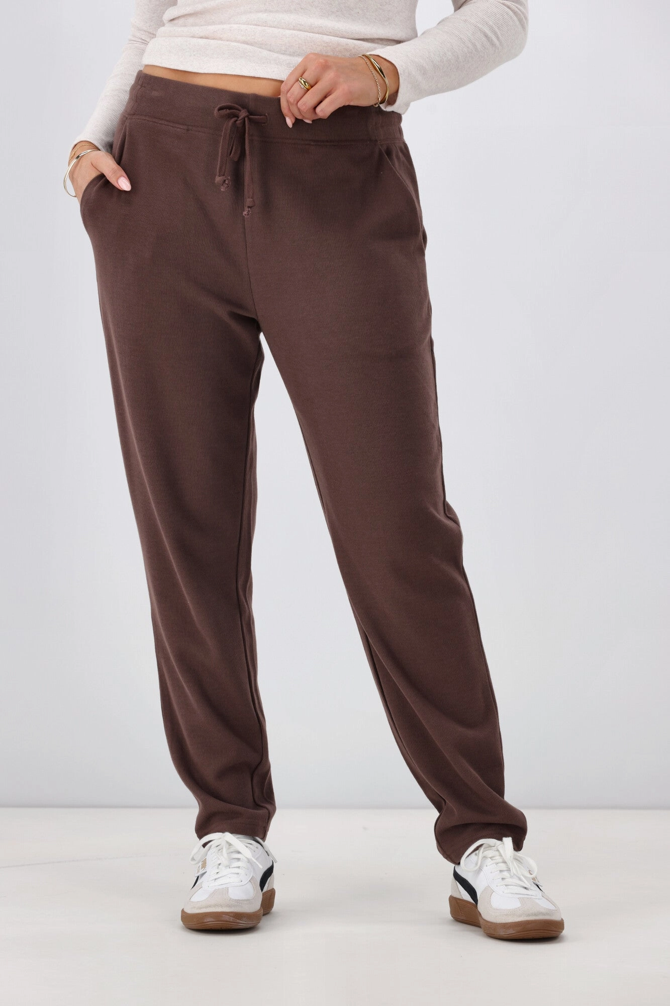 Shine On Label Chaylah Jogger Chocolate Preorder One Late May