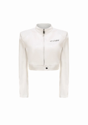 Short  Motorcycle Leather Jacket