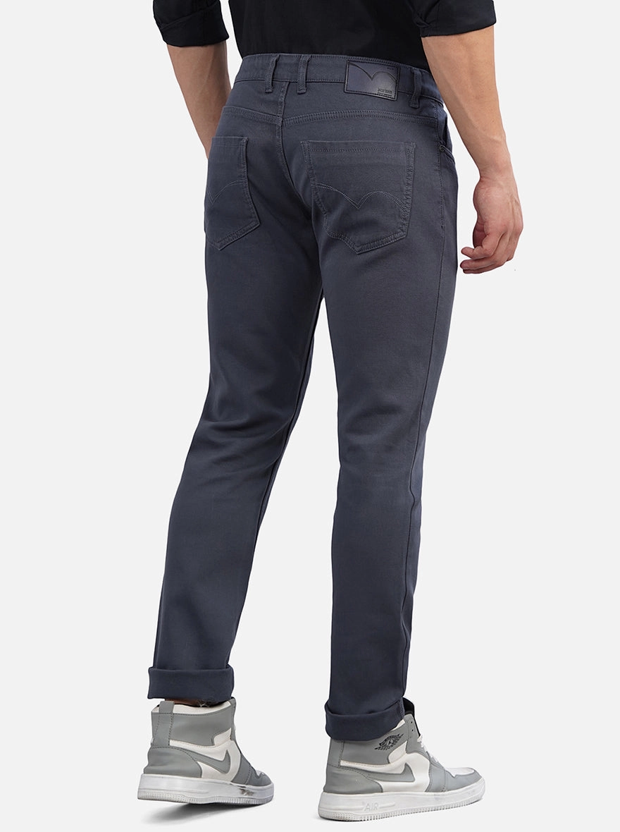 Steel Blue Washed Slim Fit Jeans | JadeBlue