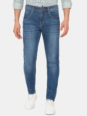 Stone Blue Washed Rider Fit Jeans | JadeBlue