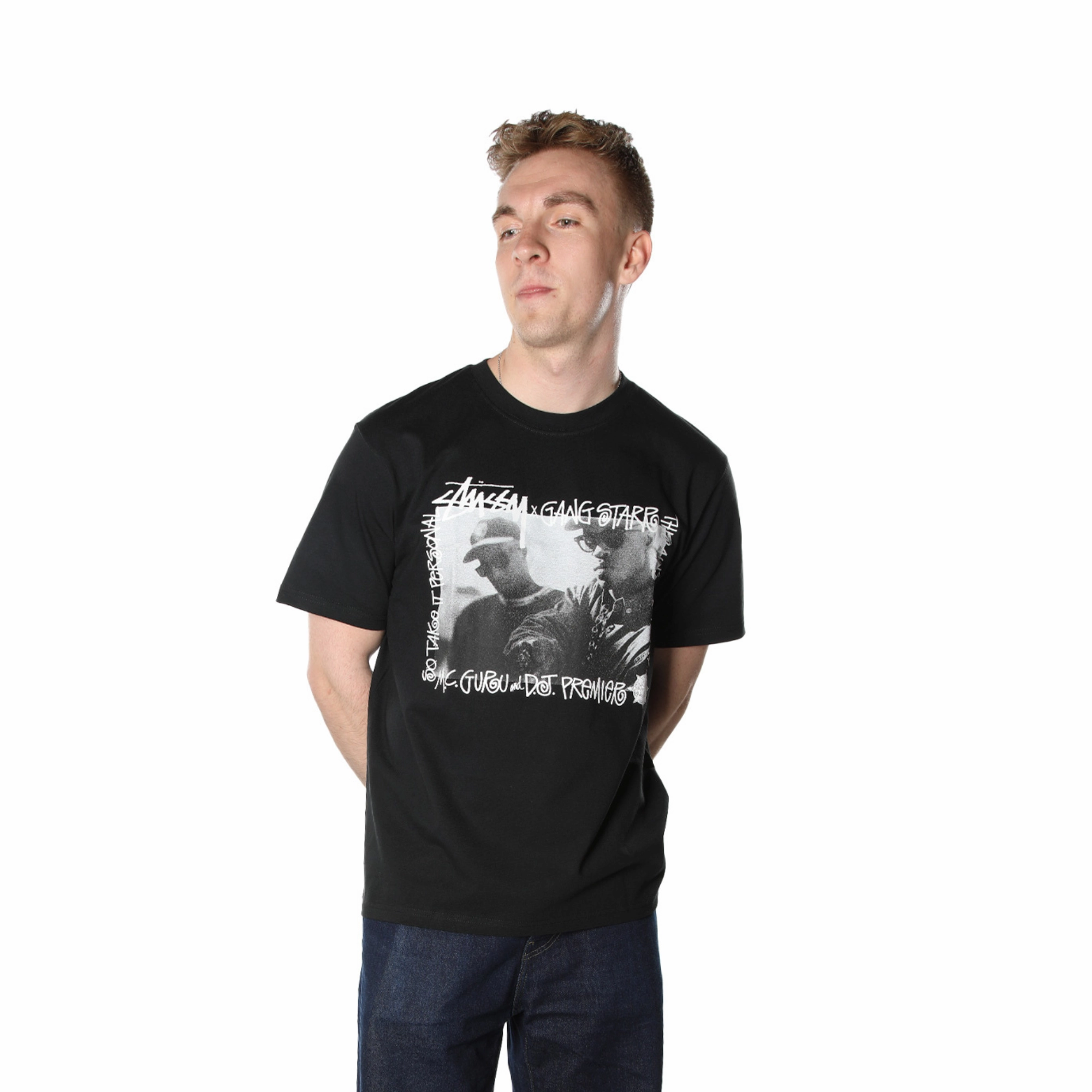 Stüssy Gang Starr Take It Personal T-shirt Black