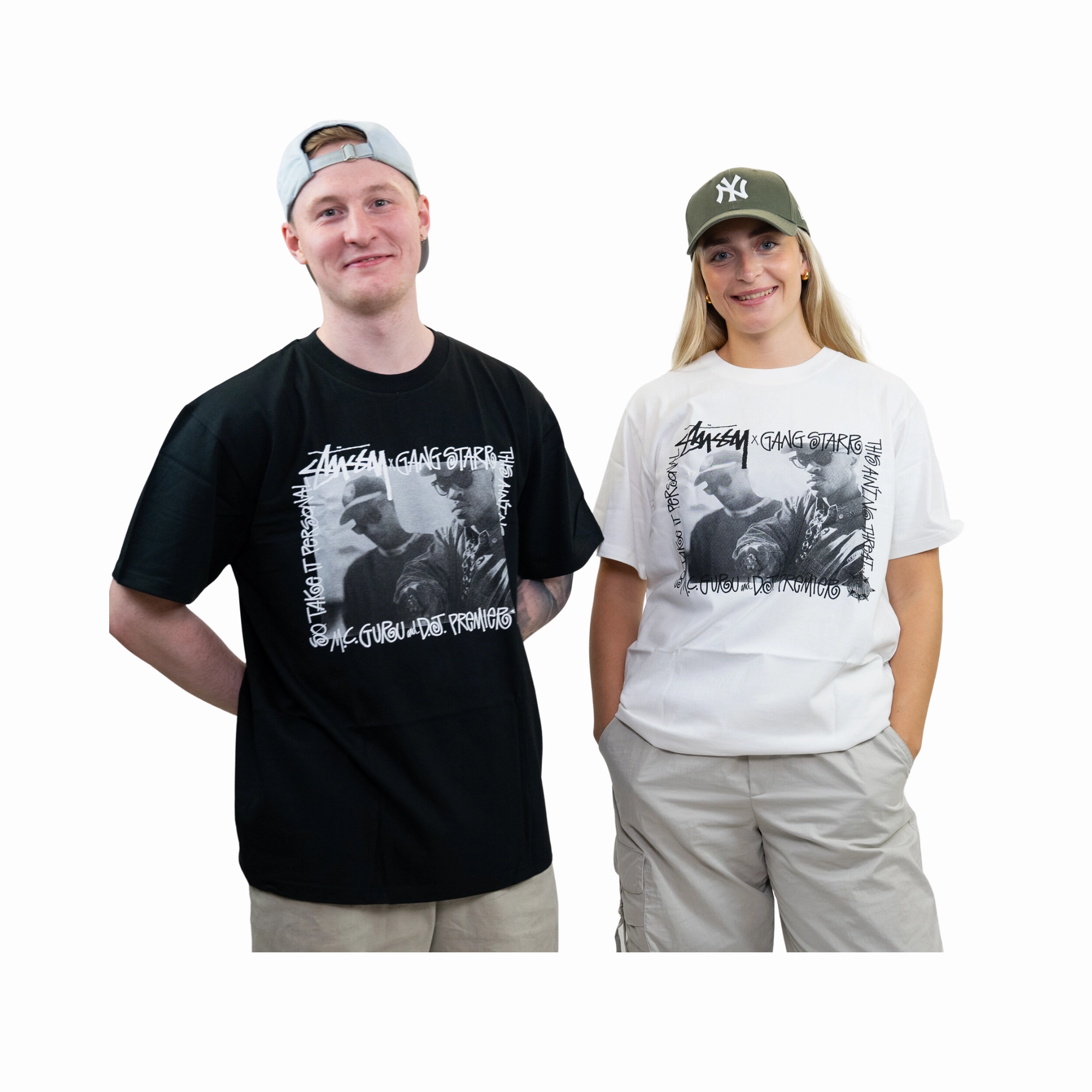 Stüssy Gang Starr Take It Personal T-shirt White