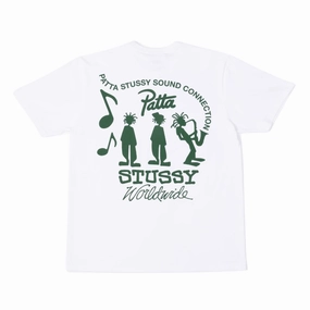 Stüssy x Patta Sound Connection T-shirt White