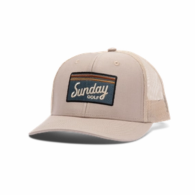 Sunday Golf Trucker Golf Hat | Tan