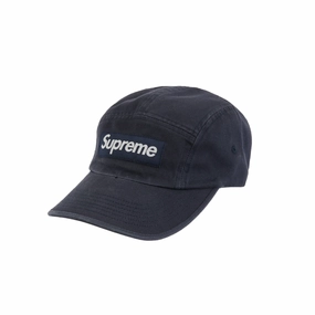 Supreme Washed Chino Twill Camp Cap Navy