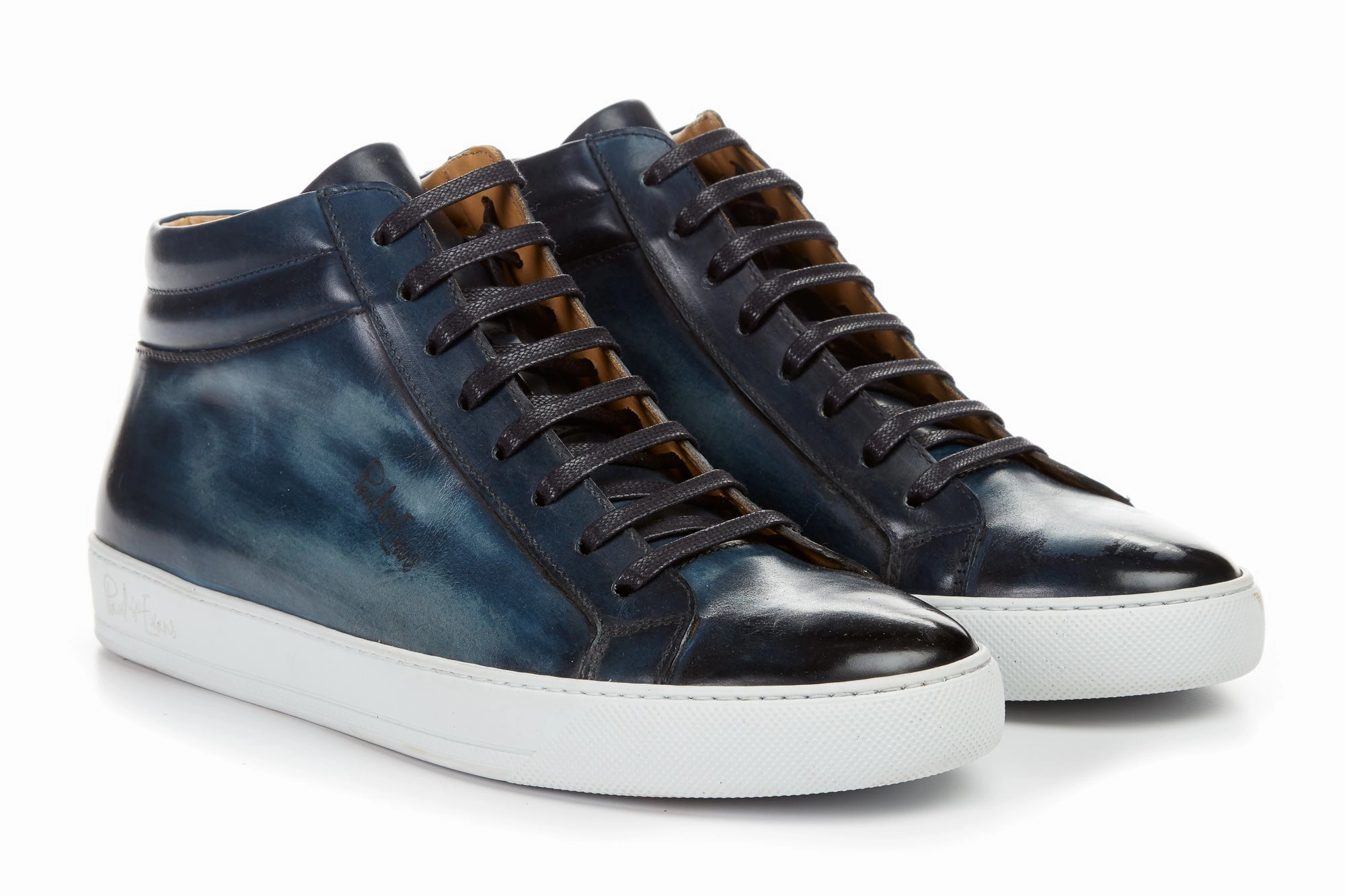 The Carter Mid-Top Sneaker - Blue - White Sole
